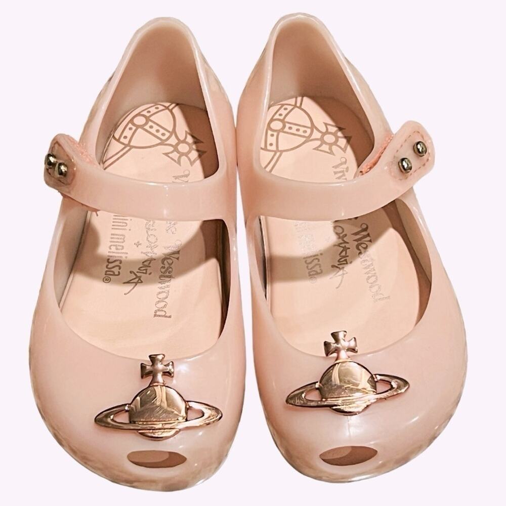 Vivienne Westwood Mini Melissa Ultragirl XI Baby Girl Shoe Pale Pink Size 6 - Picture 2 of 12